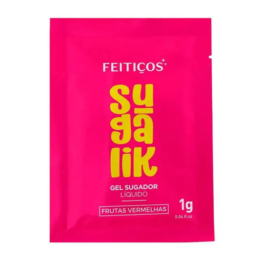 Sugalik Vibrador Líquido Sabor Frutas Vermelhas - Pulsa, Succiona e Refresca