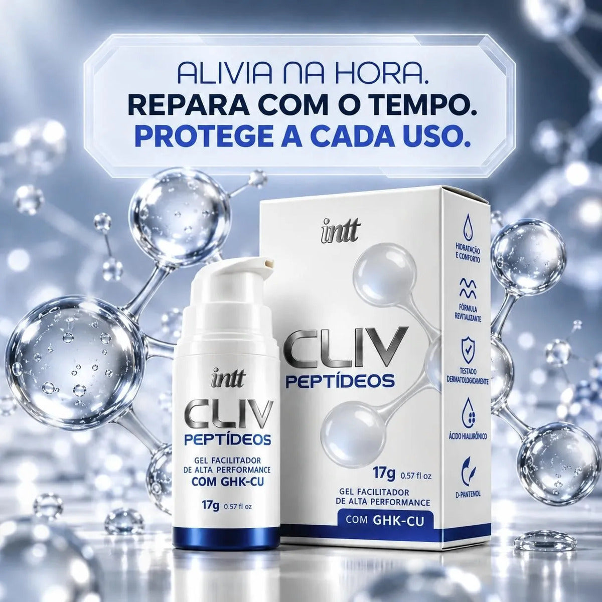 Gel Dessensibilizante Conforto Anal Cliv Peptídeos Intt 17g