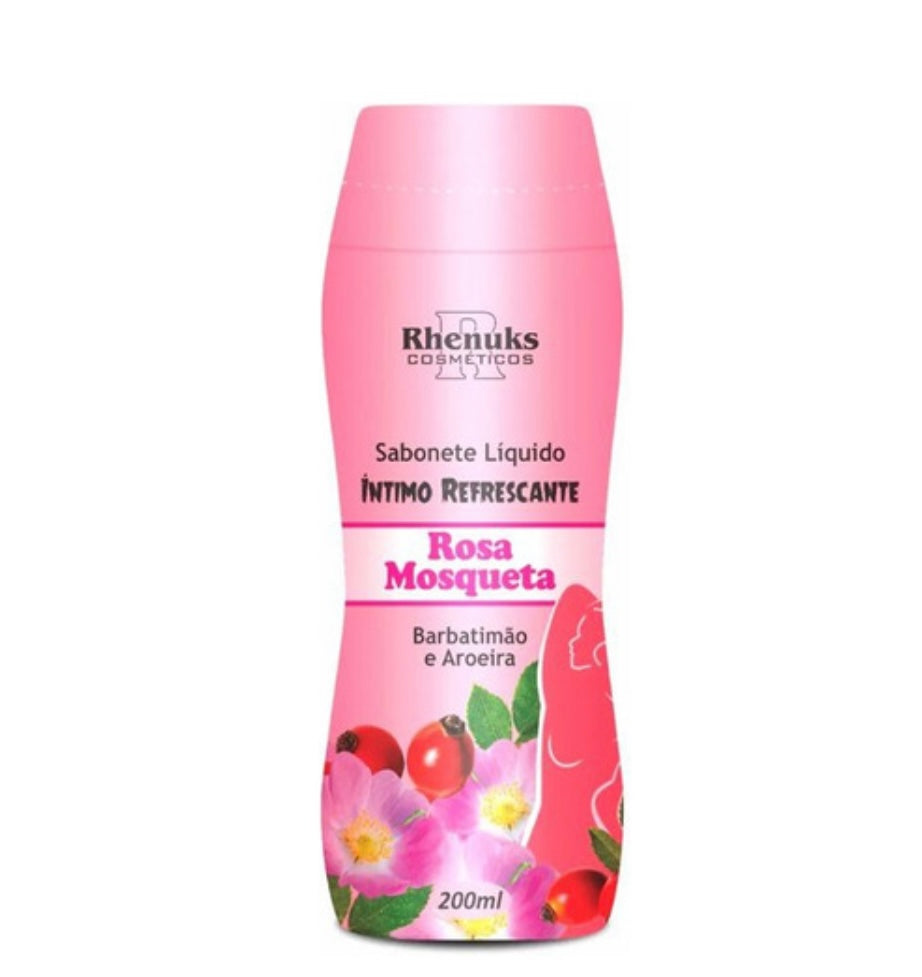 Sabonete Íntimo Rosa Mosqueta Rhenuks Cosméticos 200ml