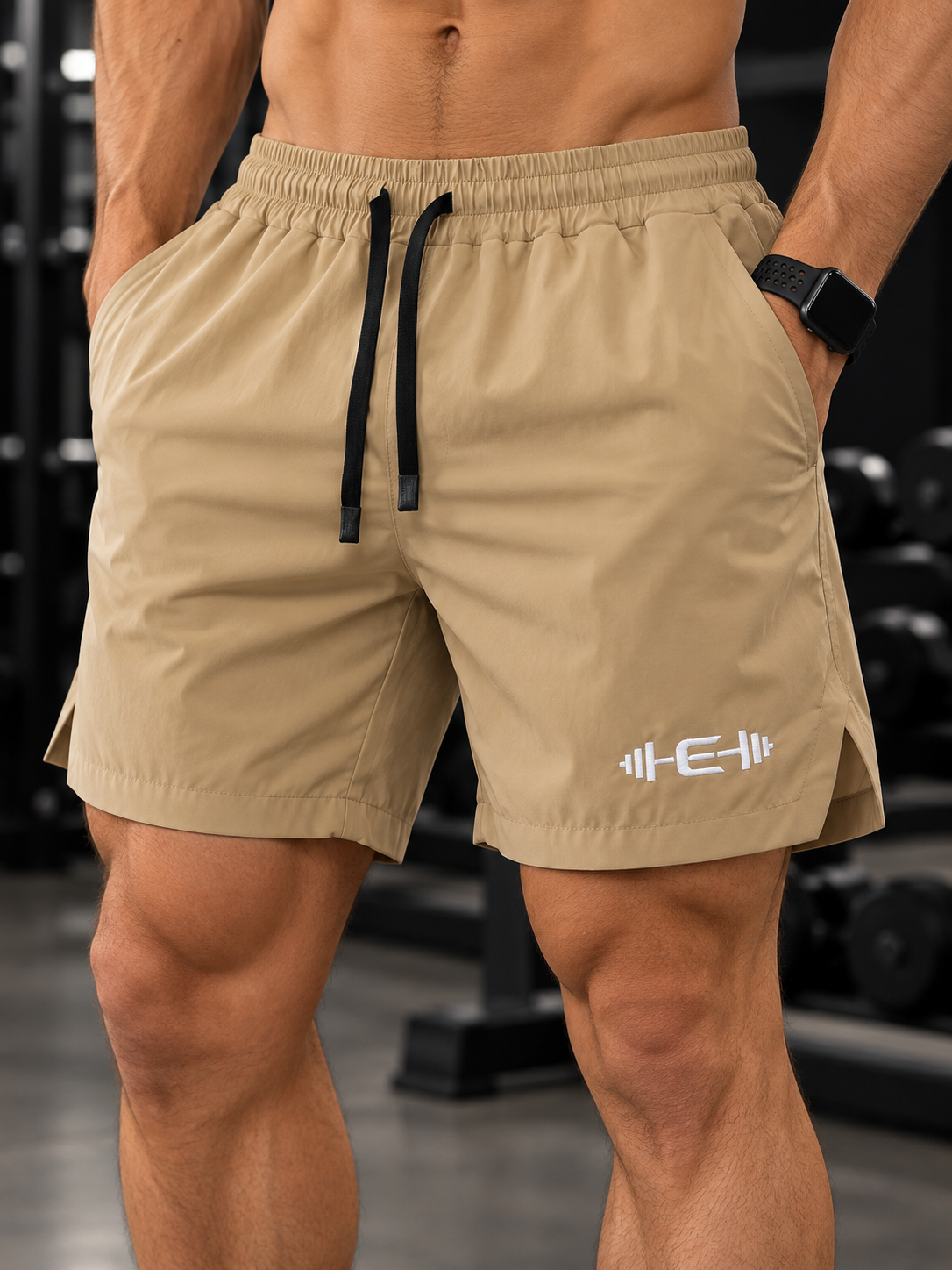 Short Masculino no bege - XG