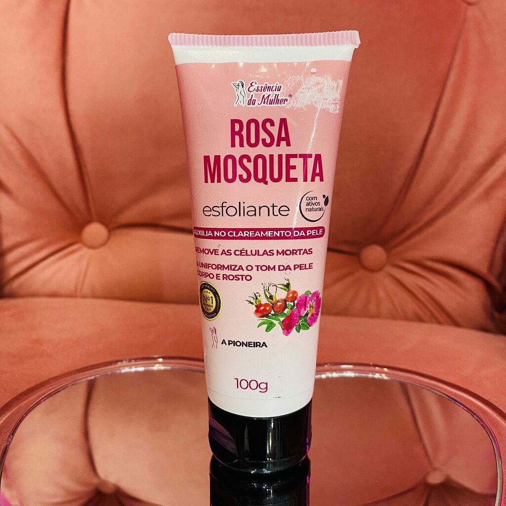 Esfoliante clareador ROSA MOSQUETA- ESSENCIA DA MULHER - 100G - BISNAGA