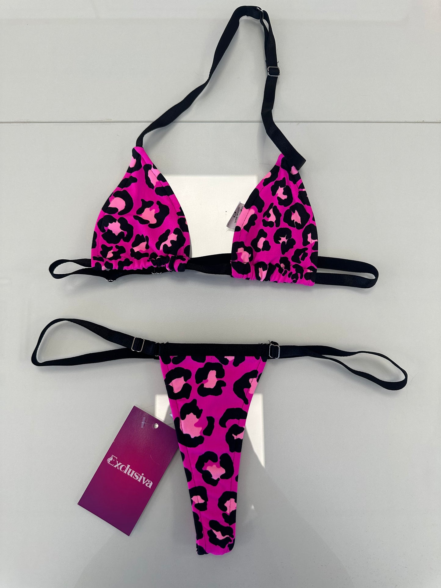 Biquíni para bronze fita Rosa oncinha P