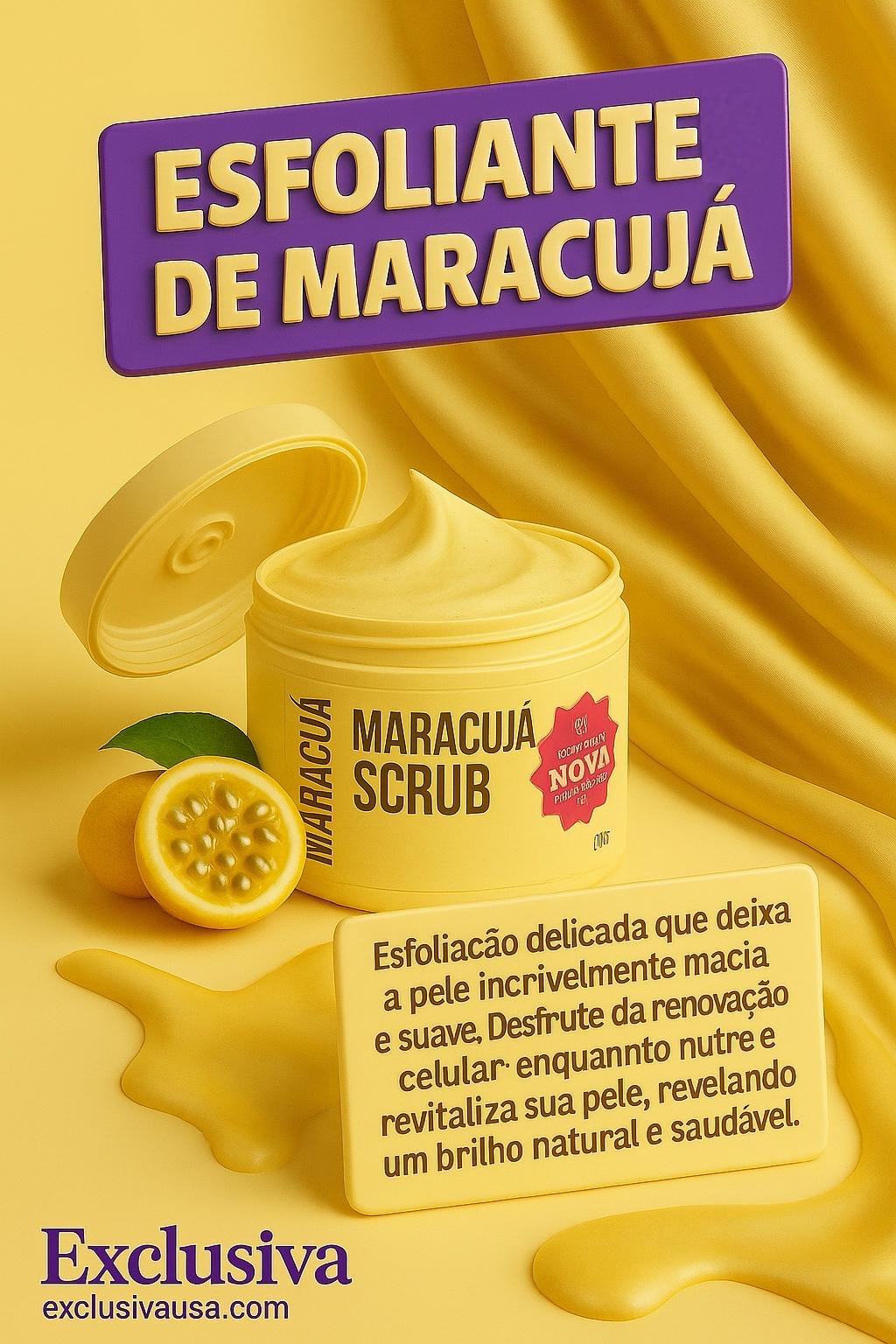 Esfoliante Corporal E Facial Maracujá Scrub 220G Mia Make