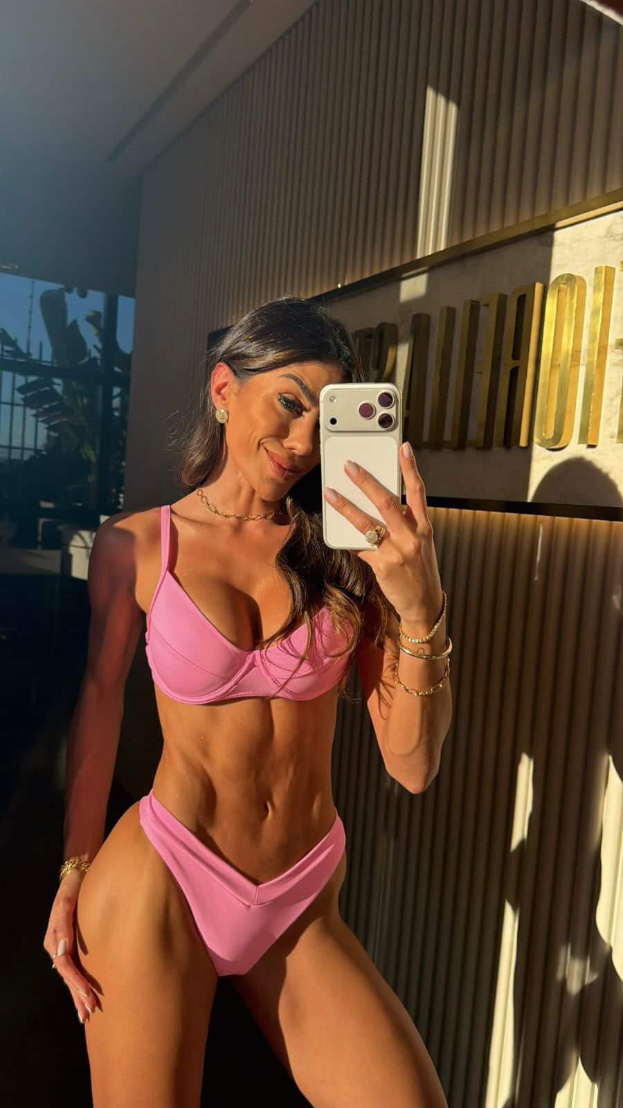 Biquíni Brigitte Glow Rosa bebê - GG