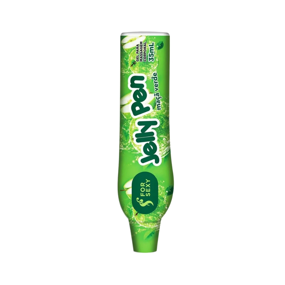 Caneta Comestível Maça Verde - Jelly Pen - 35 Ml