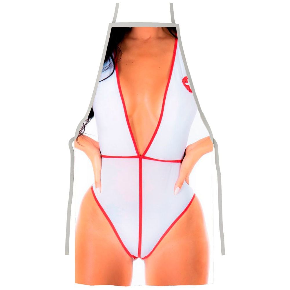 AVENTAL 16 SENSUAL MULHER MÉDICA PIMENTA SEXY