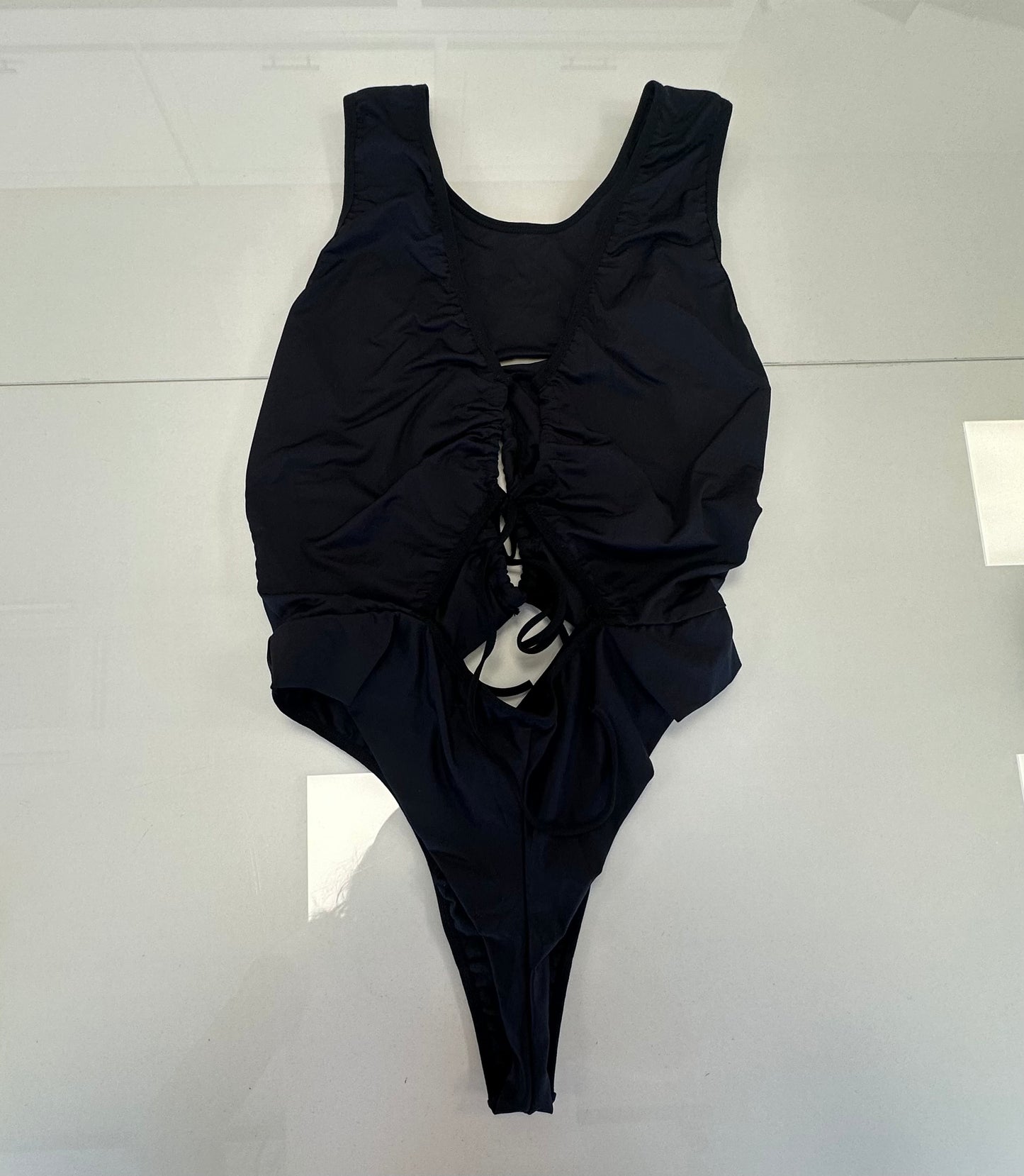 Body Maiô Preto Cavado GG