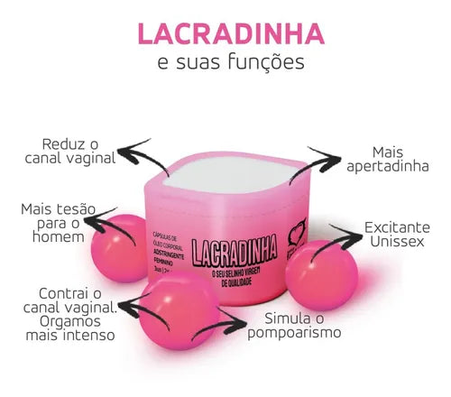 Bolinha Sex Shop Lacradinha C/3 Unidades Sexy Fantasy