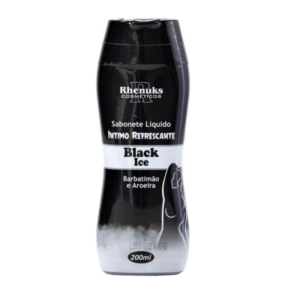 Sabonete Íntimo Líquido Refrescante Aromático 200ml Rhenuks Fragrância Black Ice