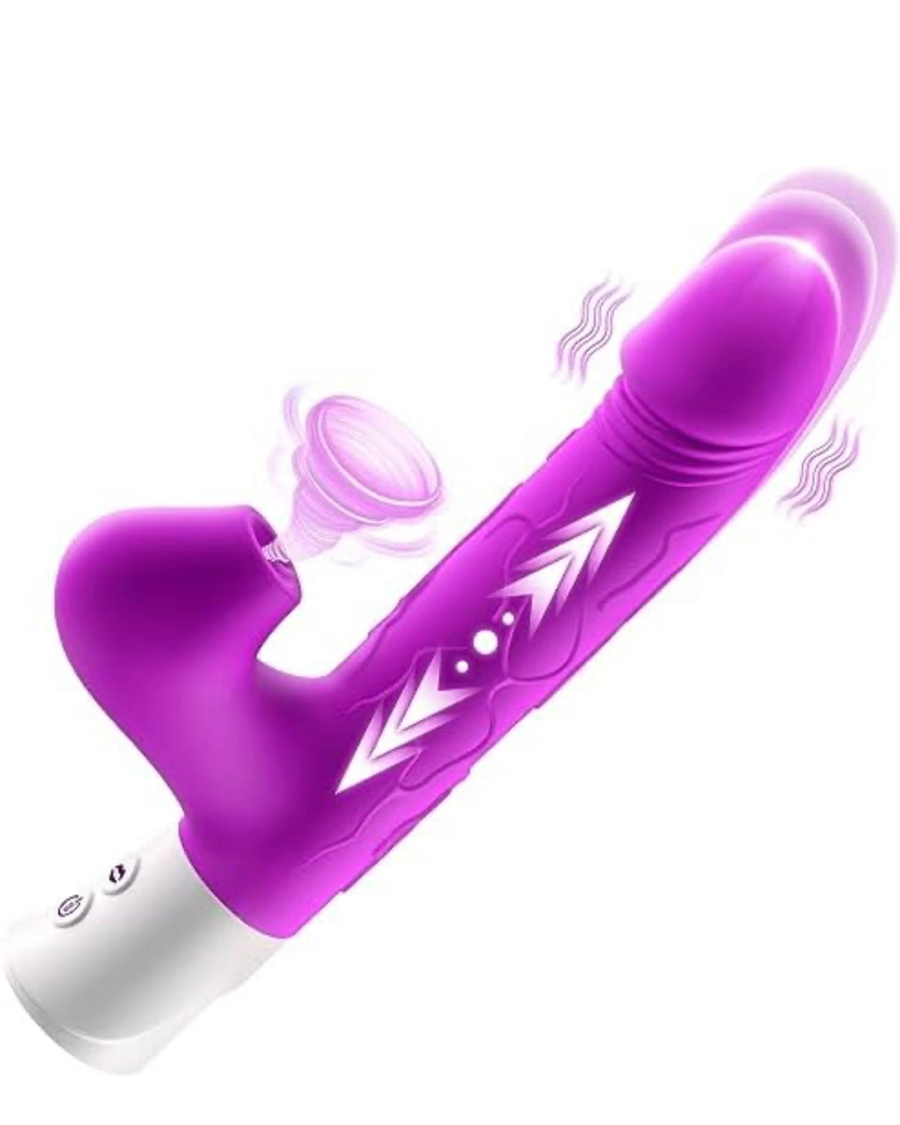Vibrador de sucção de impulso para mulheres, vibrador de ponto G/anal 10 modos de vibração de impulso e 3 modos de sucção 3 em 1 brinquedos