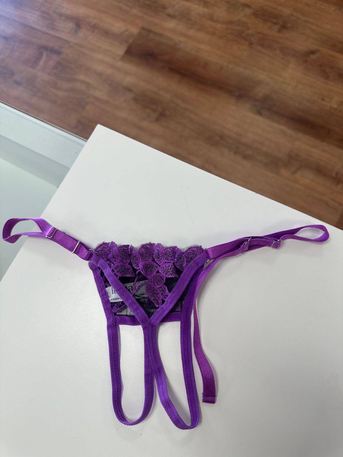 Calcinha secretária - tamanho único regulável na lateral - roxo