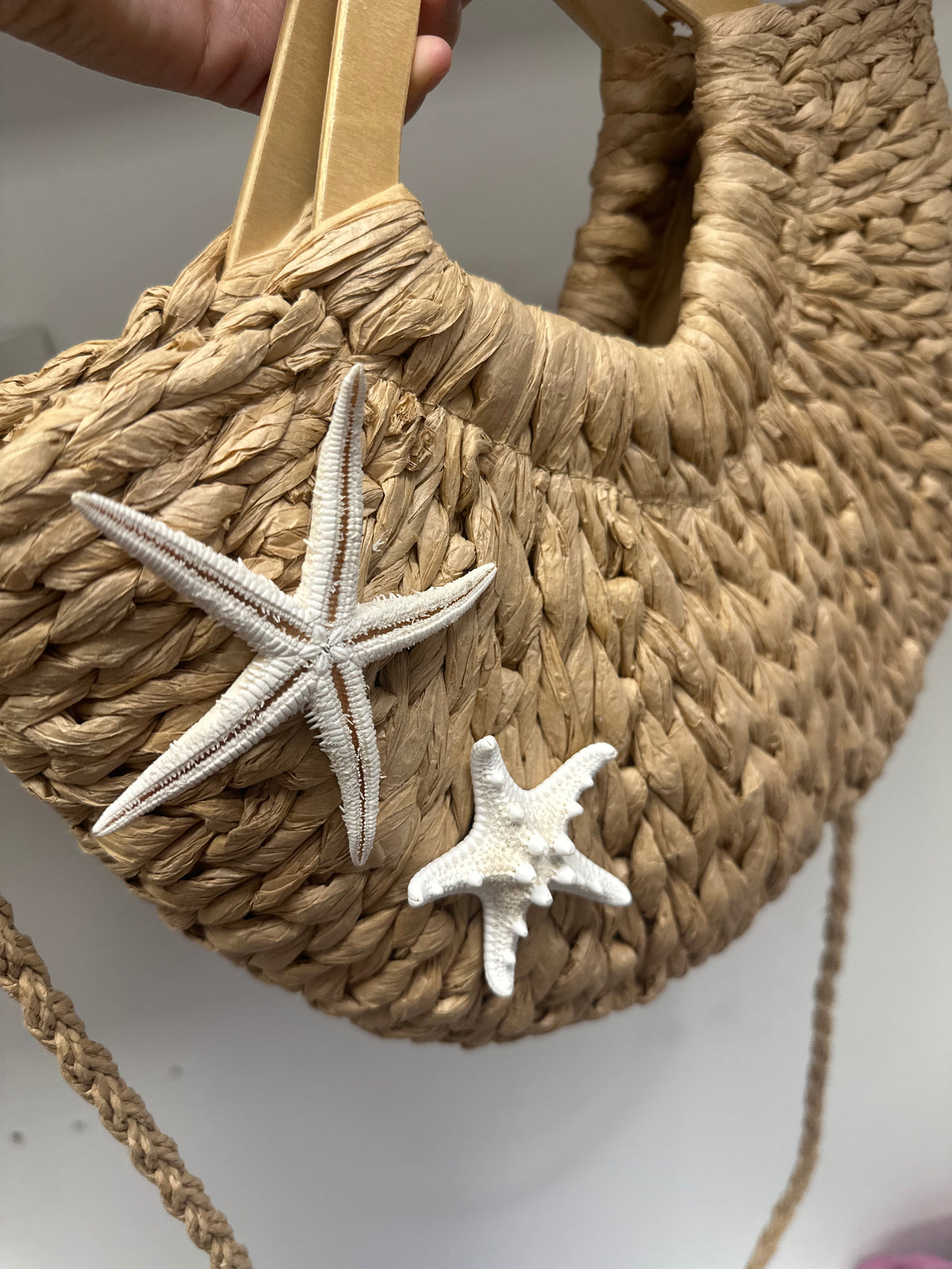 Bolsa de palha praia personalizada