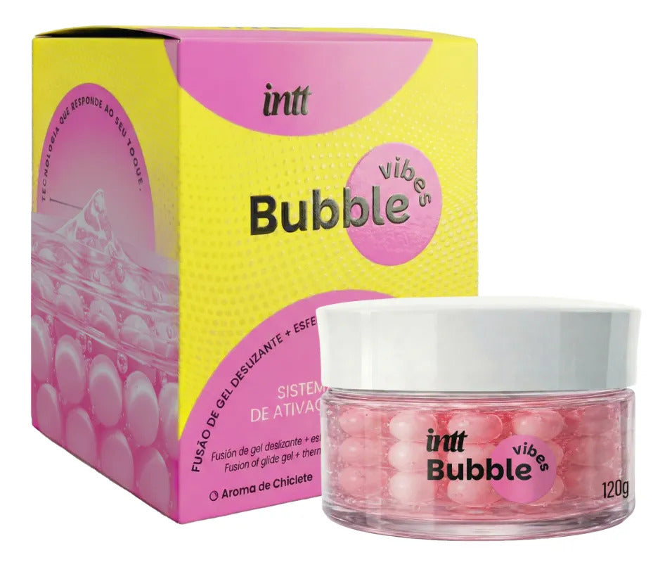 Gel Deslizante Bubble Vibes Com Esferas Sensoriais Intt 120g