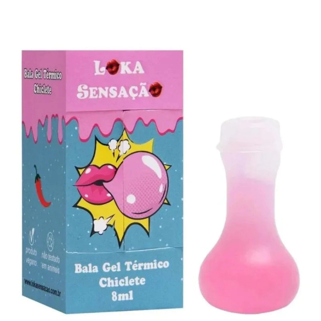 BALA GEL COMESTÍVEL LOKA COM PIMENTA 10ML LOKA SENSAÇÃO