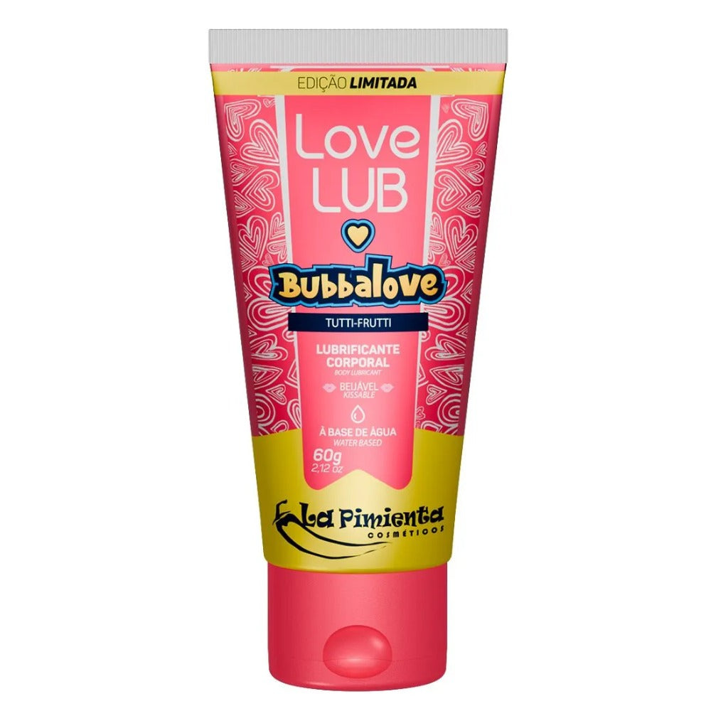 Lubrificante Íntimo Beijável Bubbalove Tutti Frutt 60g La Pimienta
