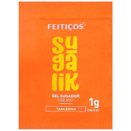 Sugalik Vibrador Líquido Sabor Tangerina- Pulsa, Succiona e Refresca