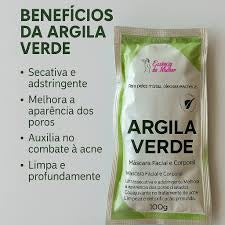 ARGILA VERDE EM PÓ