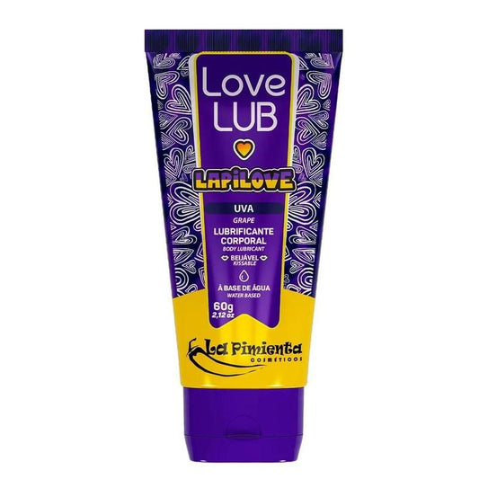 Gel Lubrificante Íntimo Love Lub A Base De Água 60g UVA