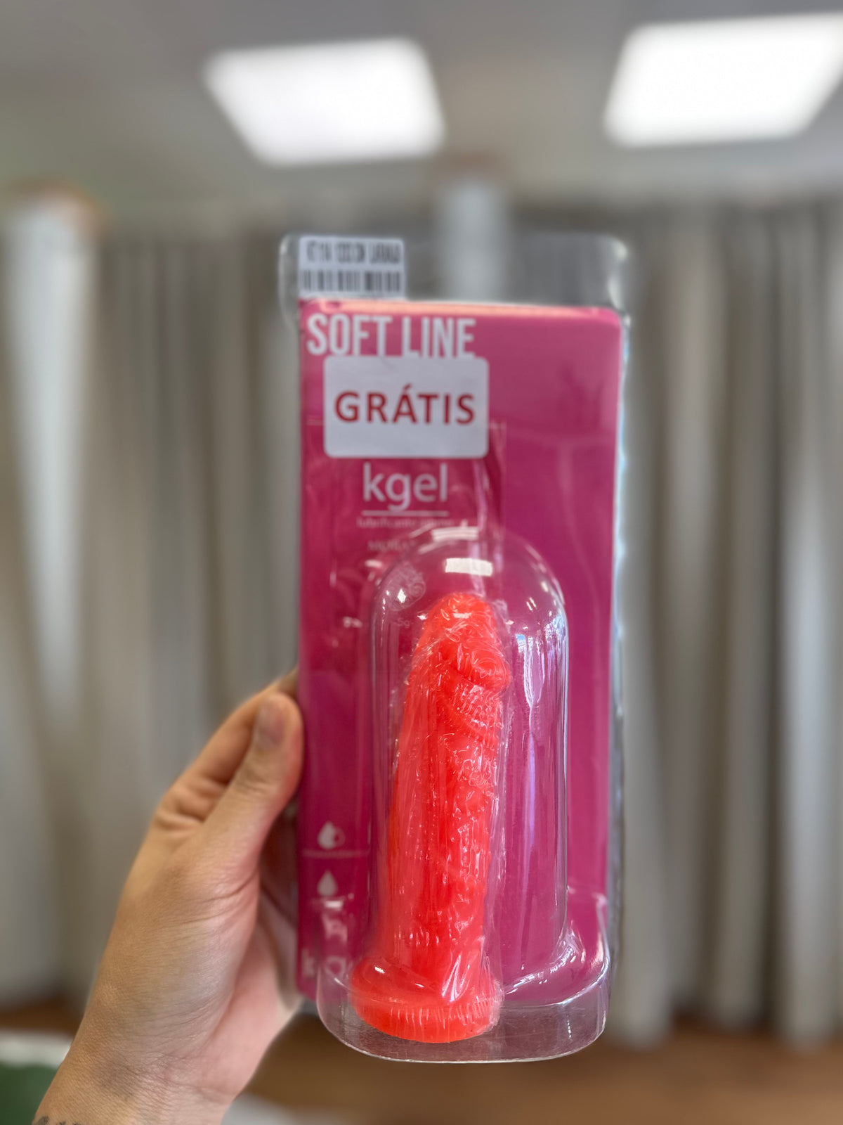 Prótese de silicone 12x3 cm- Laranja