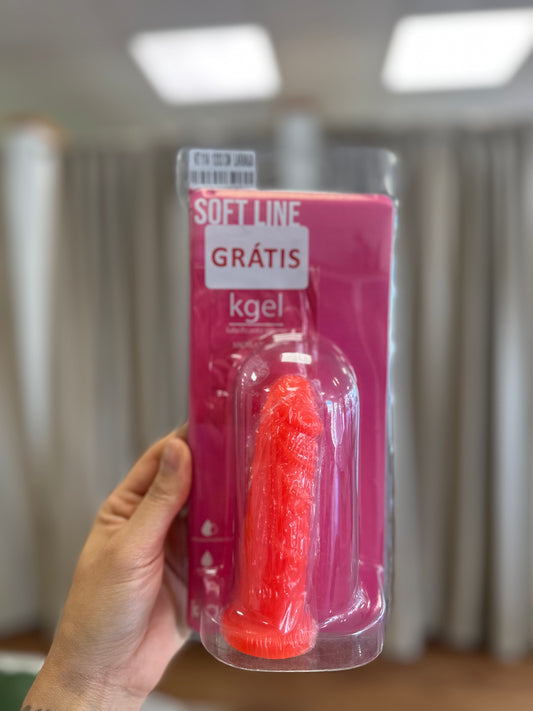 Prótese de silicone 12x3 cm- Laranja