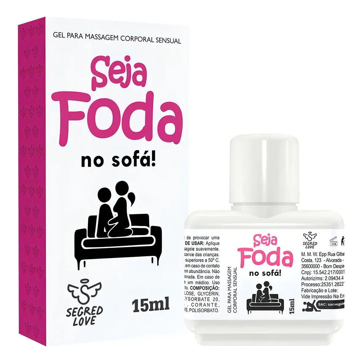 Seja Foda No Sofá Gel Lubrificante Para Massagem Sensual