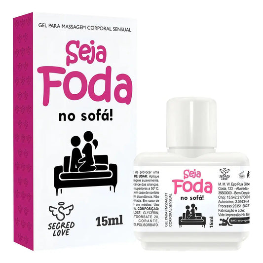 Seja Foda No Sofá Gel Lubrificante Para Massagem Sensual