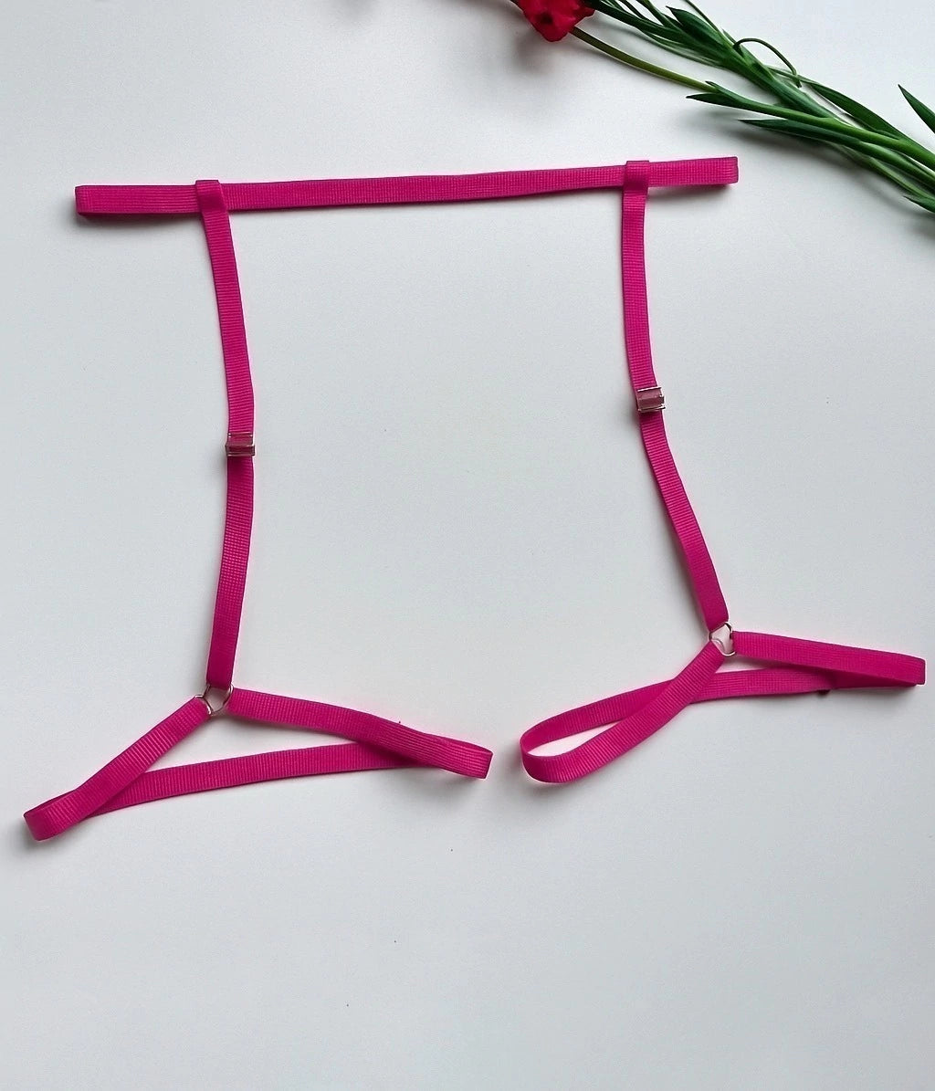 Cinta liga rosa - tamanho único