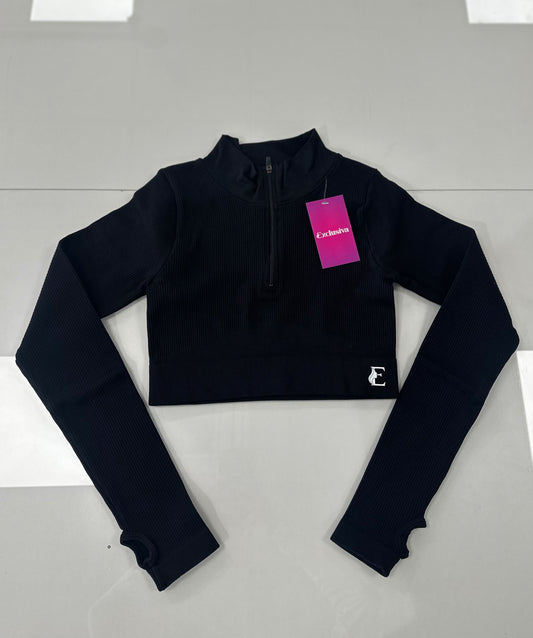Cropped Manga Longa By Exclusiva L