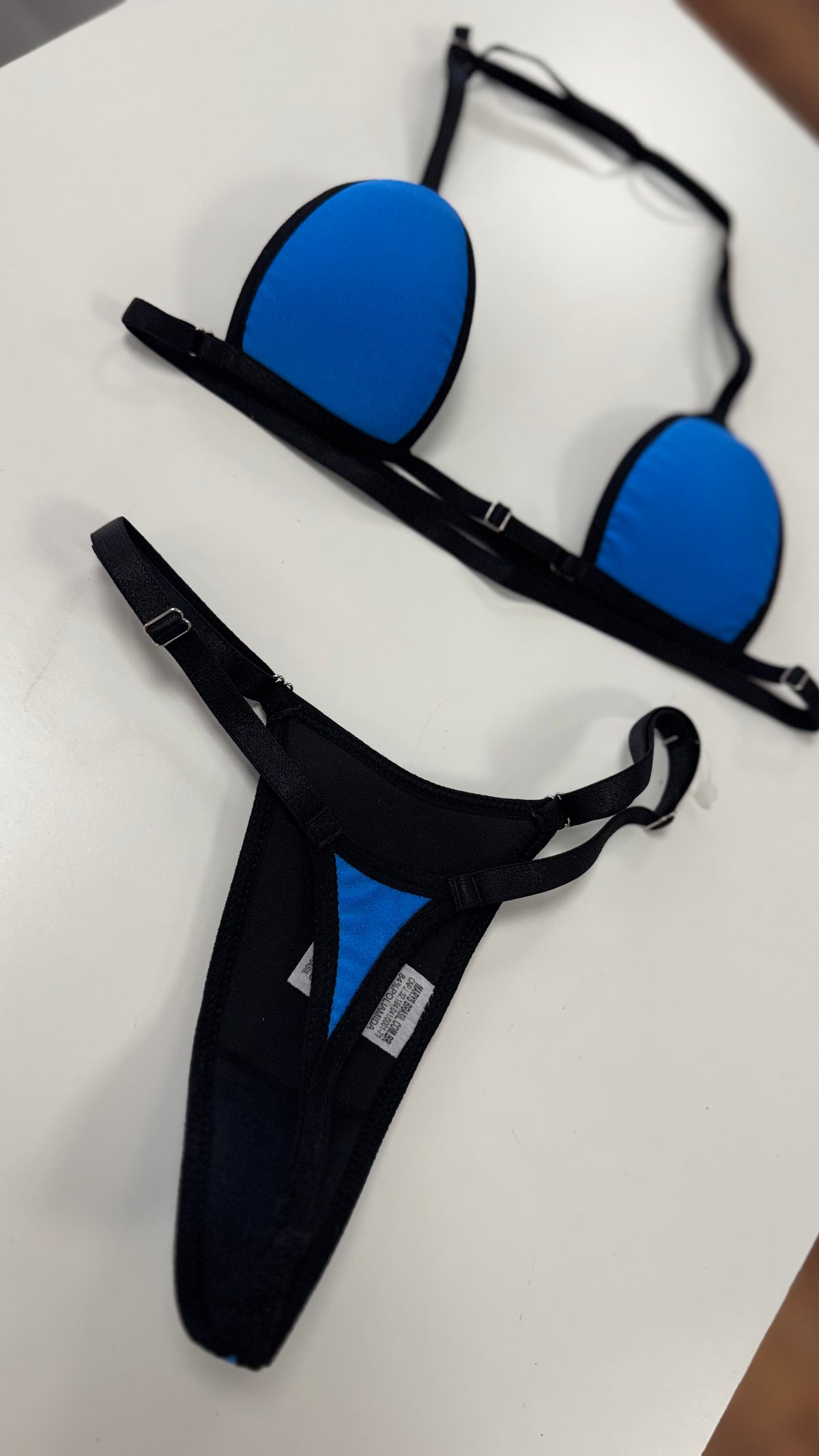 Biquíni fita - azul cintilante - P