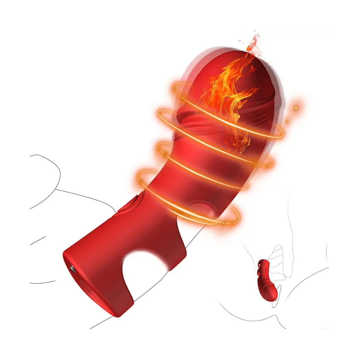 Vibrador De Dedo com controle