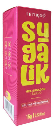 Sugalik - Gel Sugador Líquido - Sabor Frutas Vermelhas 15g