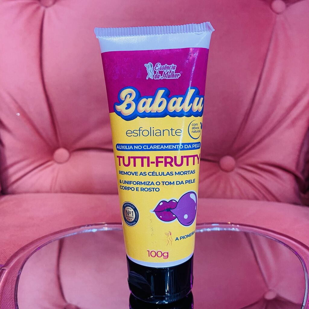 Esfoliante clareador TUTTI-FRUTTI- ESSENCIA DA MULHER - 100G - BISNAGA