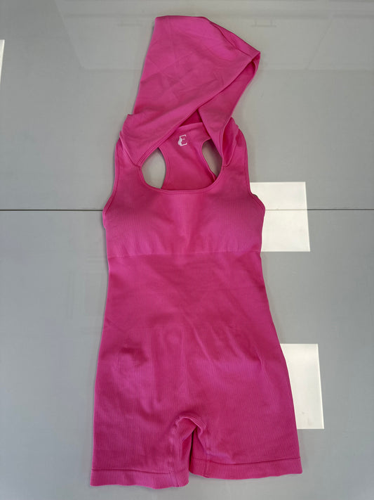 MACAQUINHO CURTO COM CAPUZ Fitness by Exclusiva   ROSA BEBÊ - G
