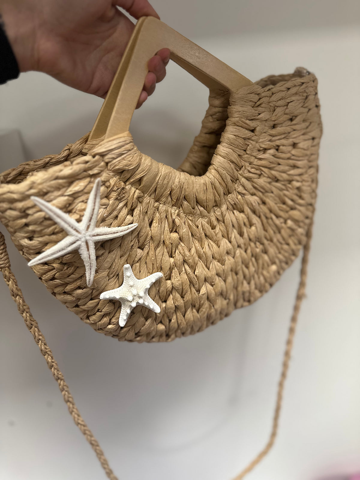 Bolsa de palha praia personalizada