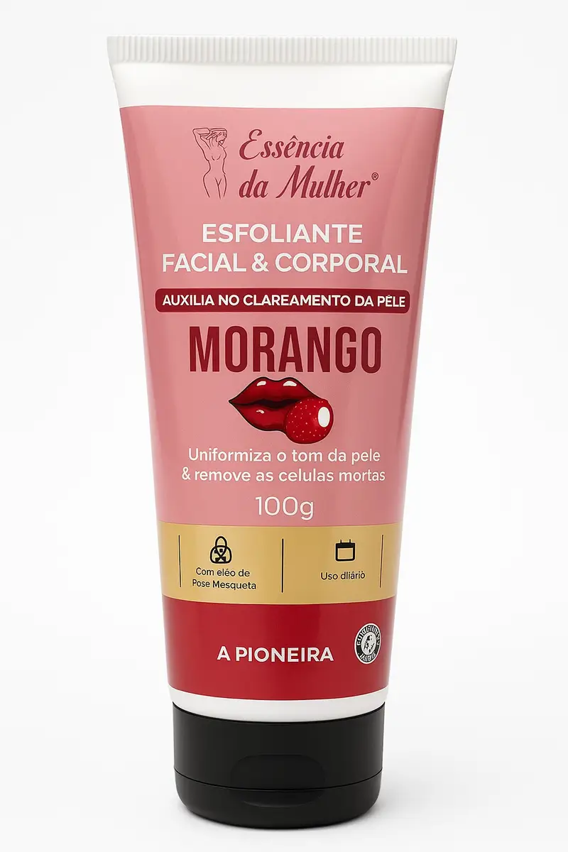 Esfoliante Clareador de Morango – 100g bisnaga
