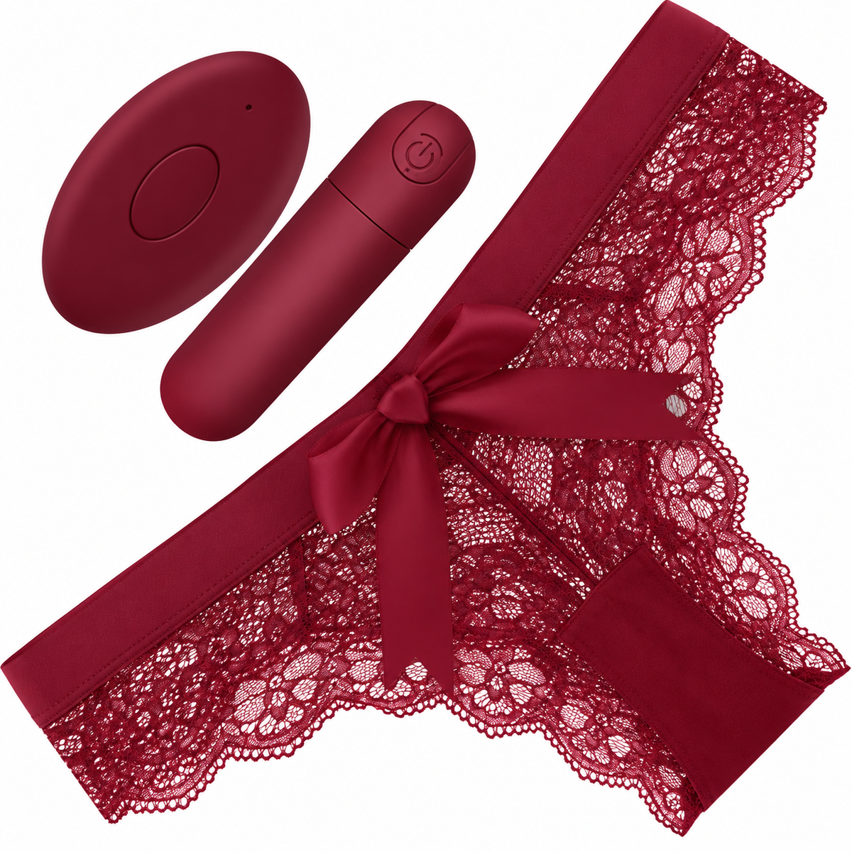 Vibrador de calcinha com controle - Vermelha