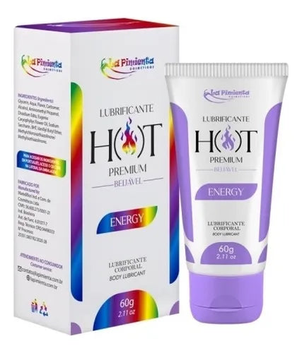 Lubrificante Beijável Hot Premium Energy 60 G La Pimienta