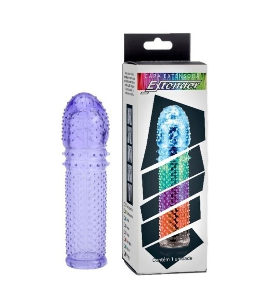 Capa Peniana Extender Mais Volume 7 Cores - 16cm