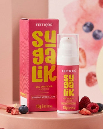 Sugalik Sugador Líquido Comestível 15g Feitiços Aromáticos - Frutas Vermelhas