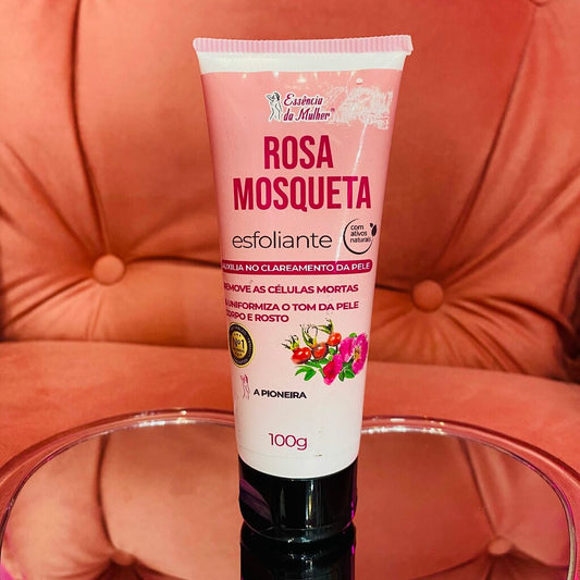 Esfoliante clareador ROSA MOSQUETA- ESSENCIA DA MULHER - 100G - BISNAGA