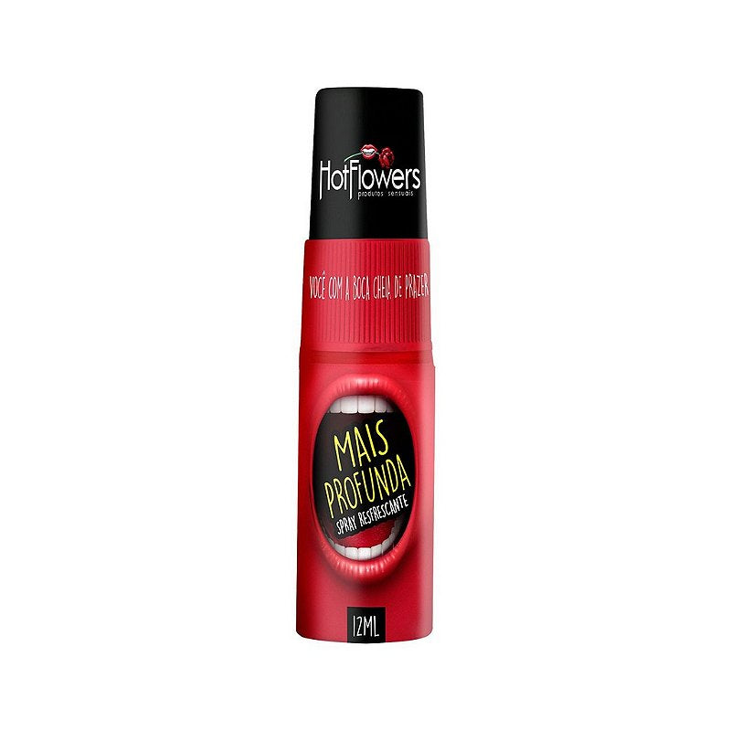 Mais Profunda Spray Refrescante para Sexo Oral 12ml Hot Flowers