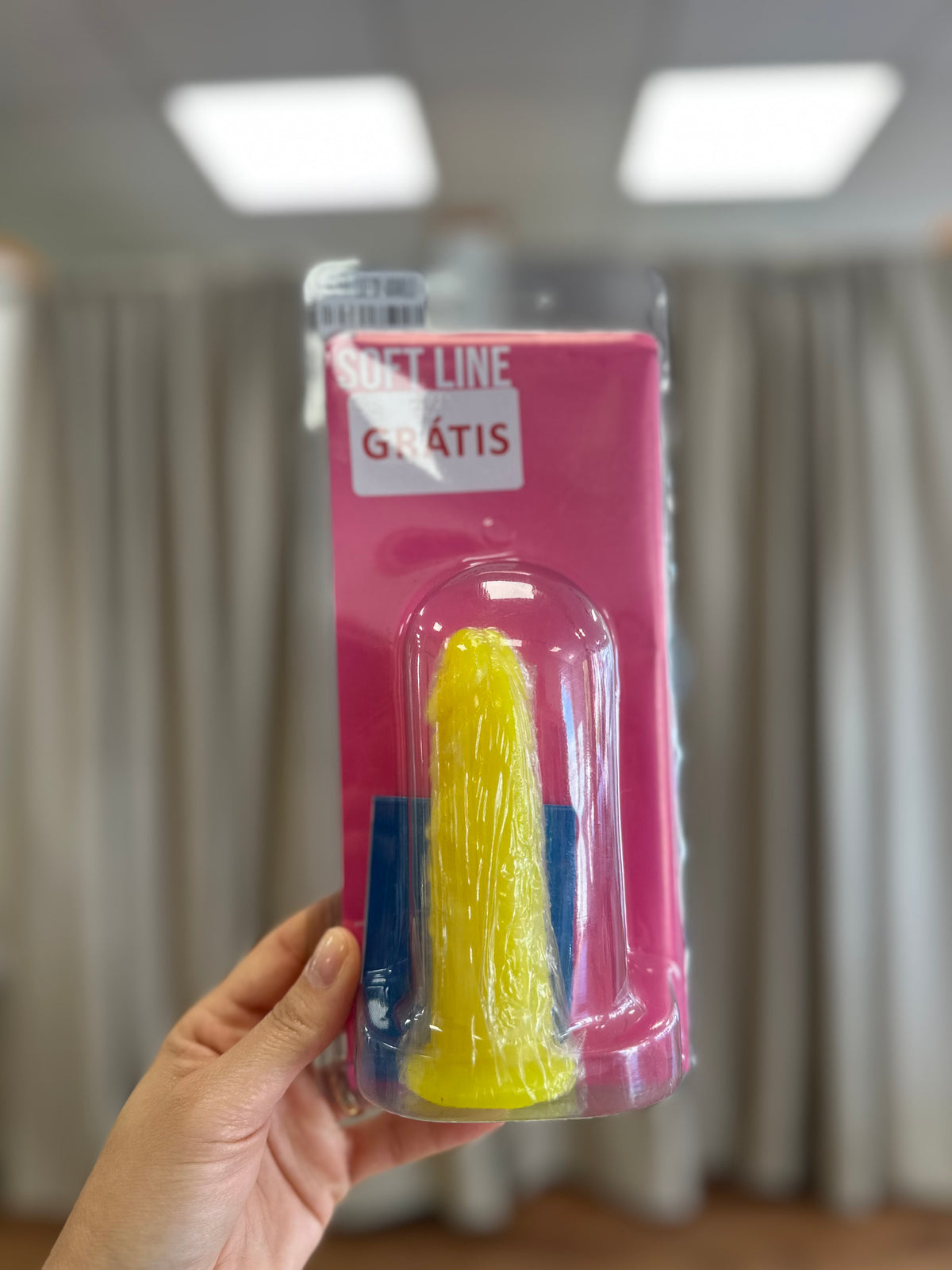 Prótese de silicone 12x3 cm - Amarelo