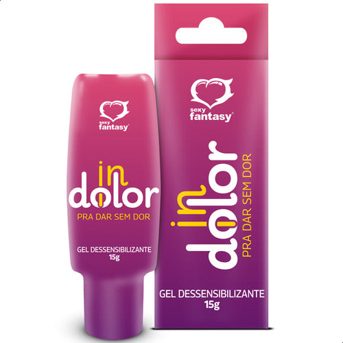 Lubrificante Gel Dessensibilizante Indollor 15g Sexy Fantasy