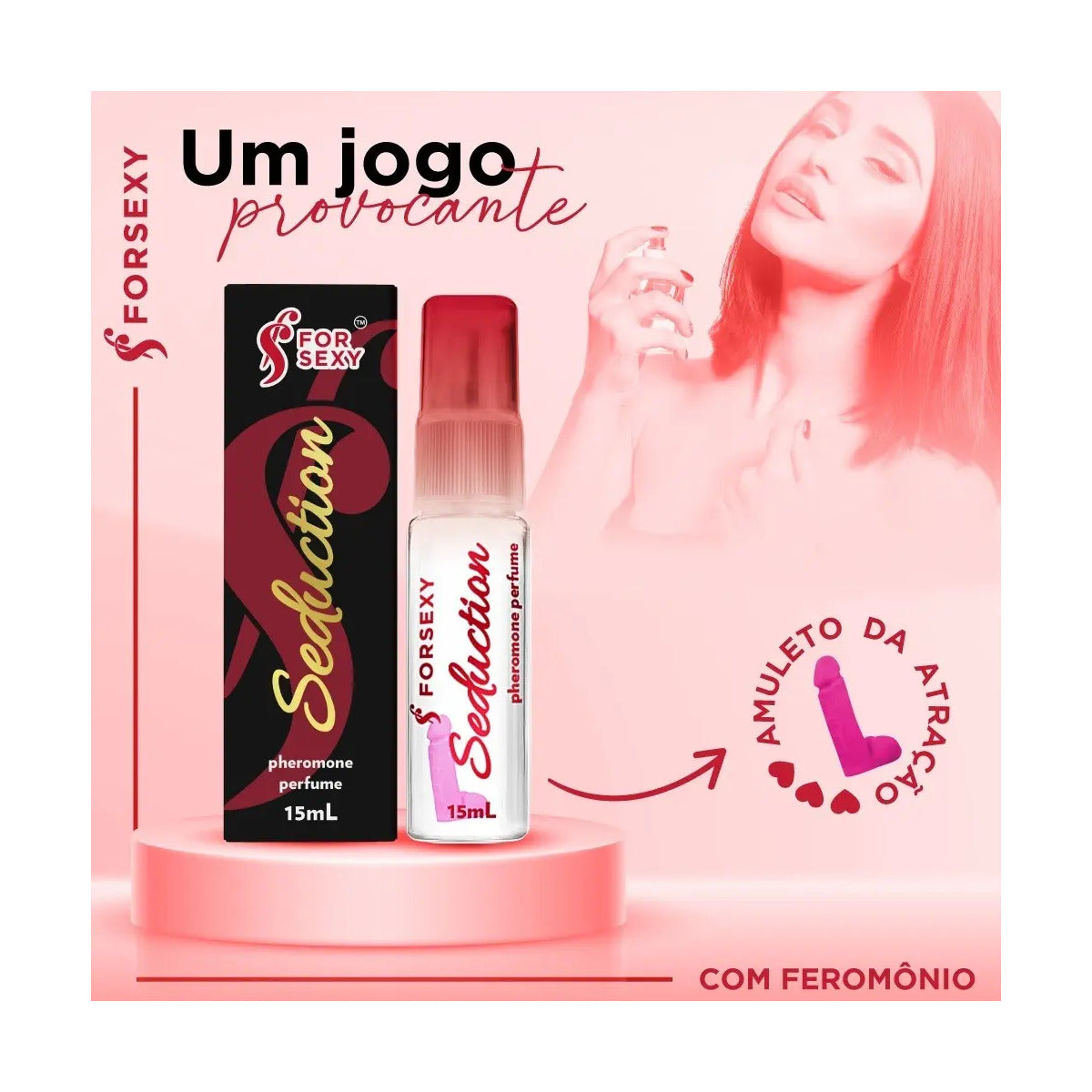 Perfume Afrodisíaco Com Feromônio Seduction Pheromone - 15ml