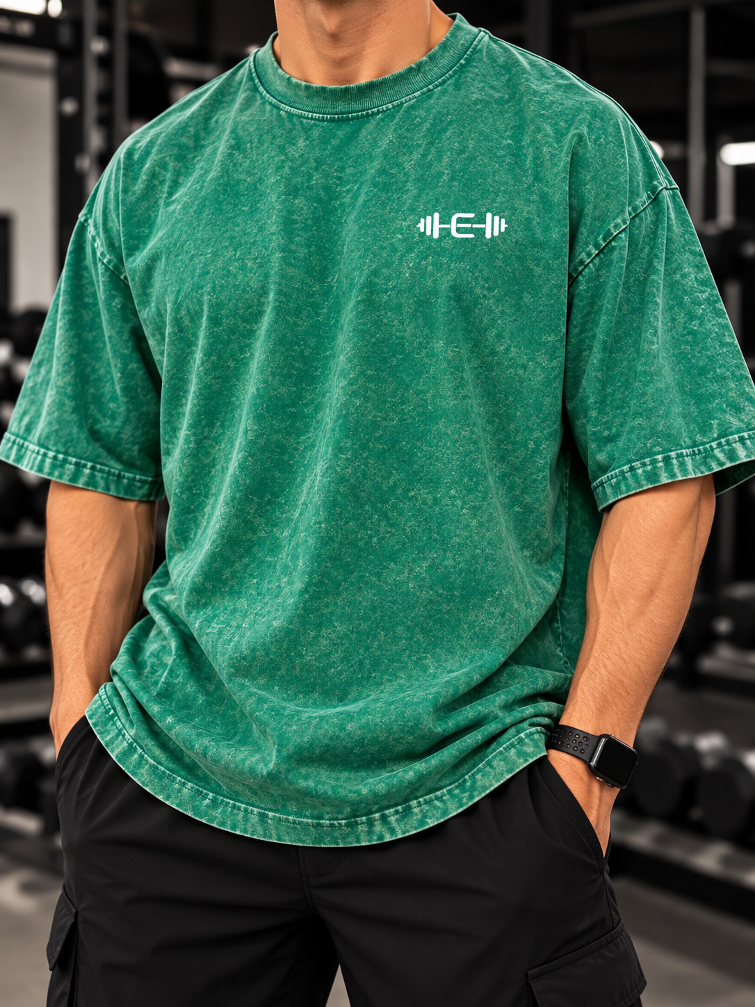Camiseta masculina verde bandeira - XL