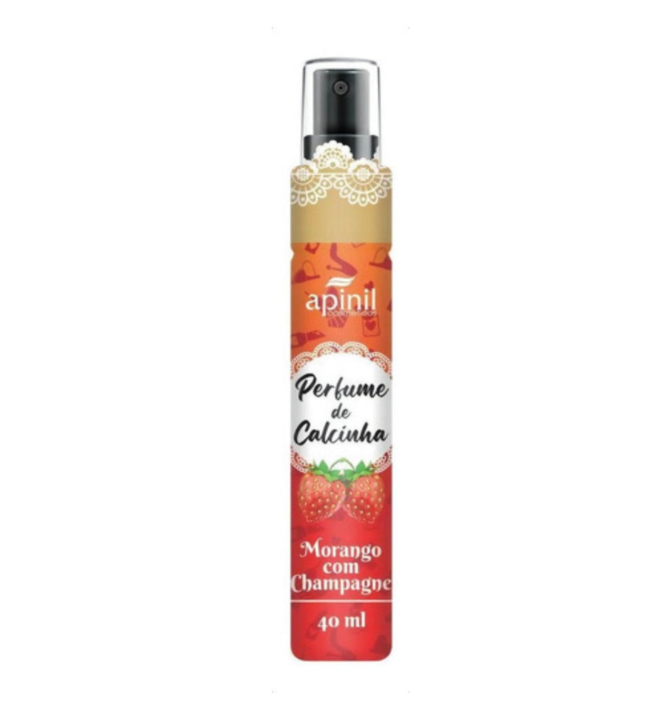 Perfume De Calcinha 40ml Apinil Morango/champagne
