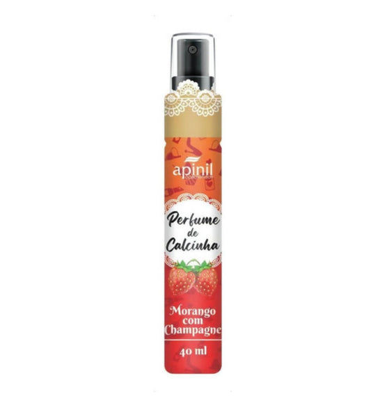 Perfume De Calcinha 40ml Apinil Morango/champagne