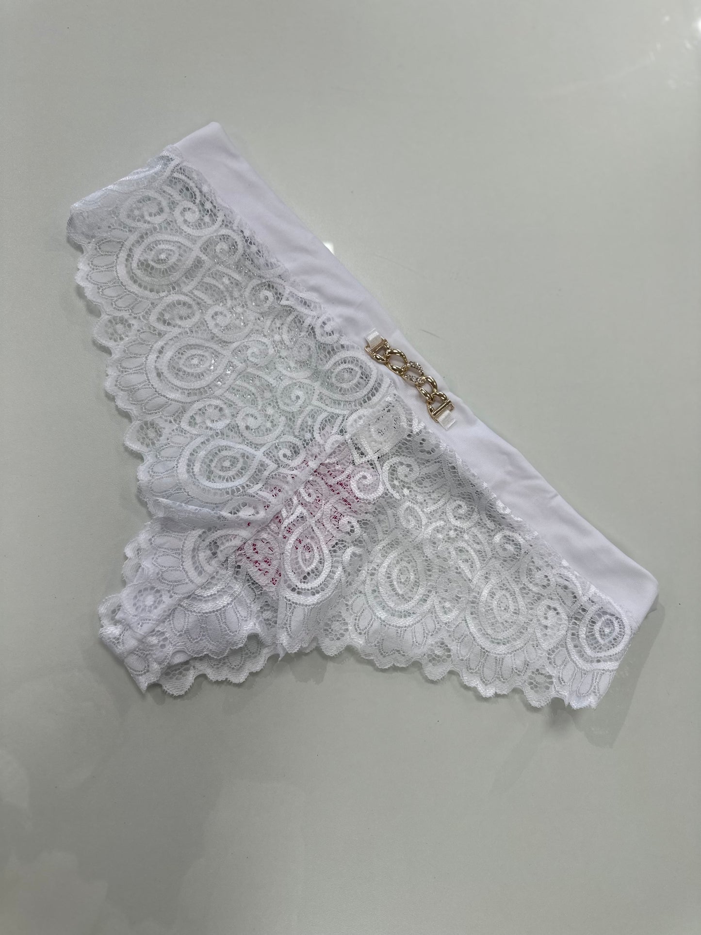 Calcinha Renda Branca GG