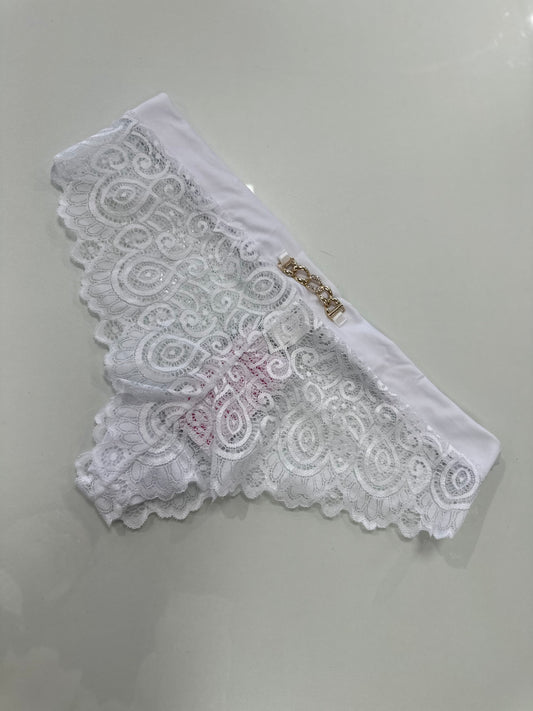 Calcinha Renda Branca GG