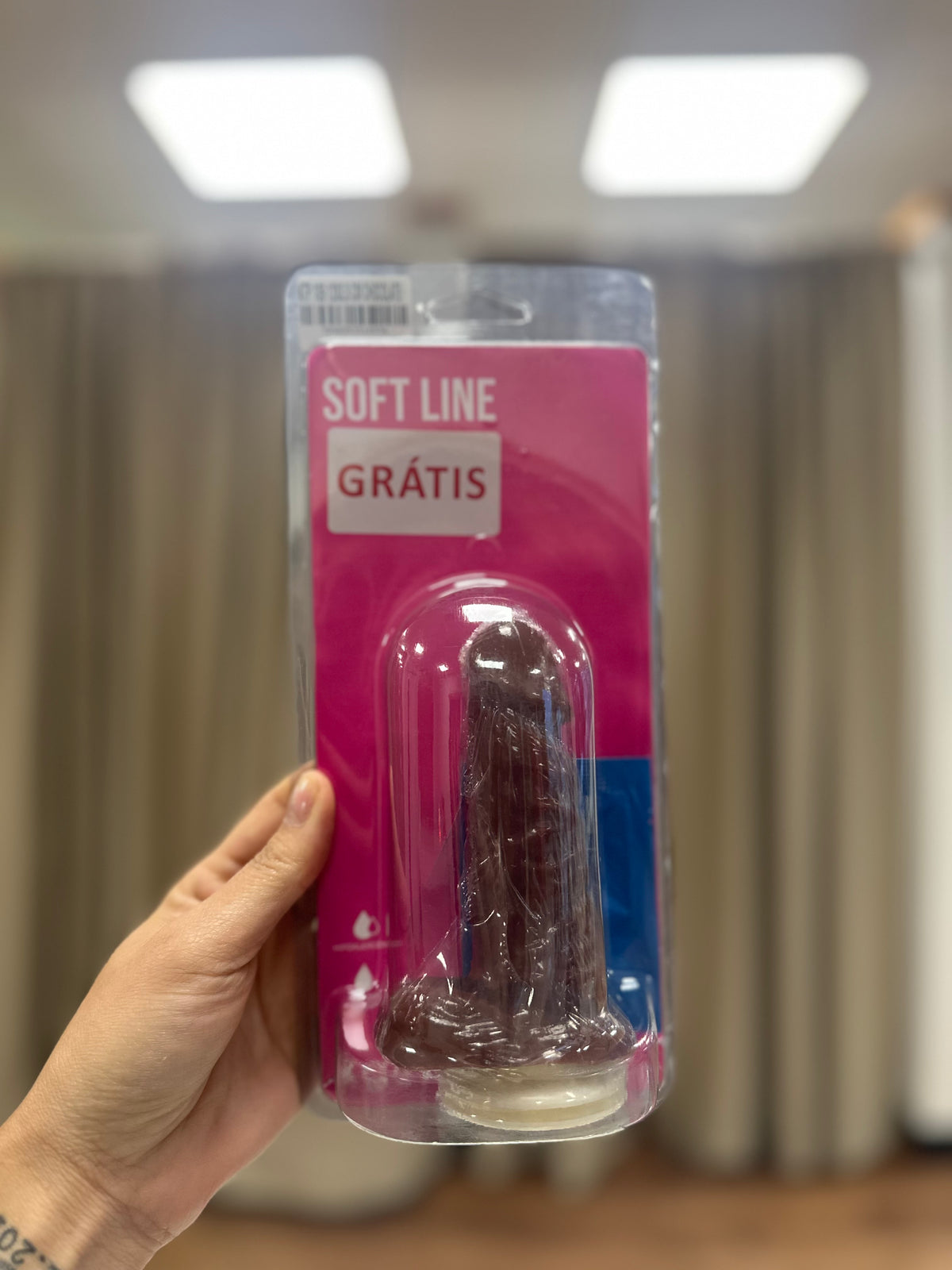 Prótese de silicone 11,5x3 cm  - Marrom